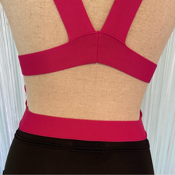 Pink and Black Cut Out Mini Dress Size Small - Picture 10 of 16